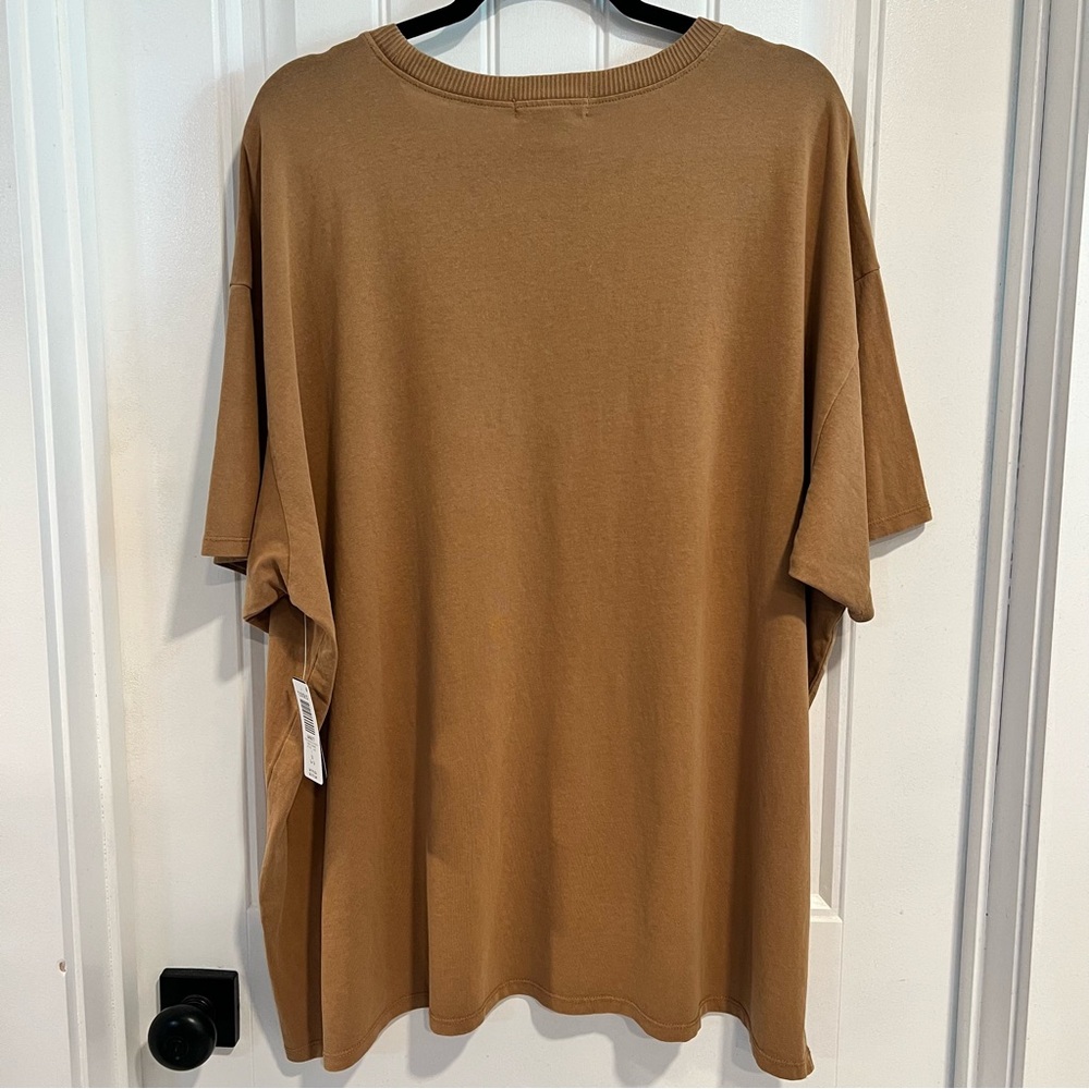 Festi Tobacco Brown Graphic T-Shirt with Rose Design. Size 1. NWT. - Picture 7 of 13